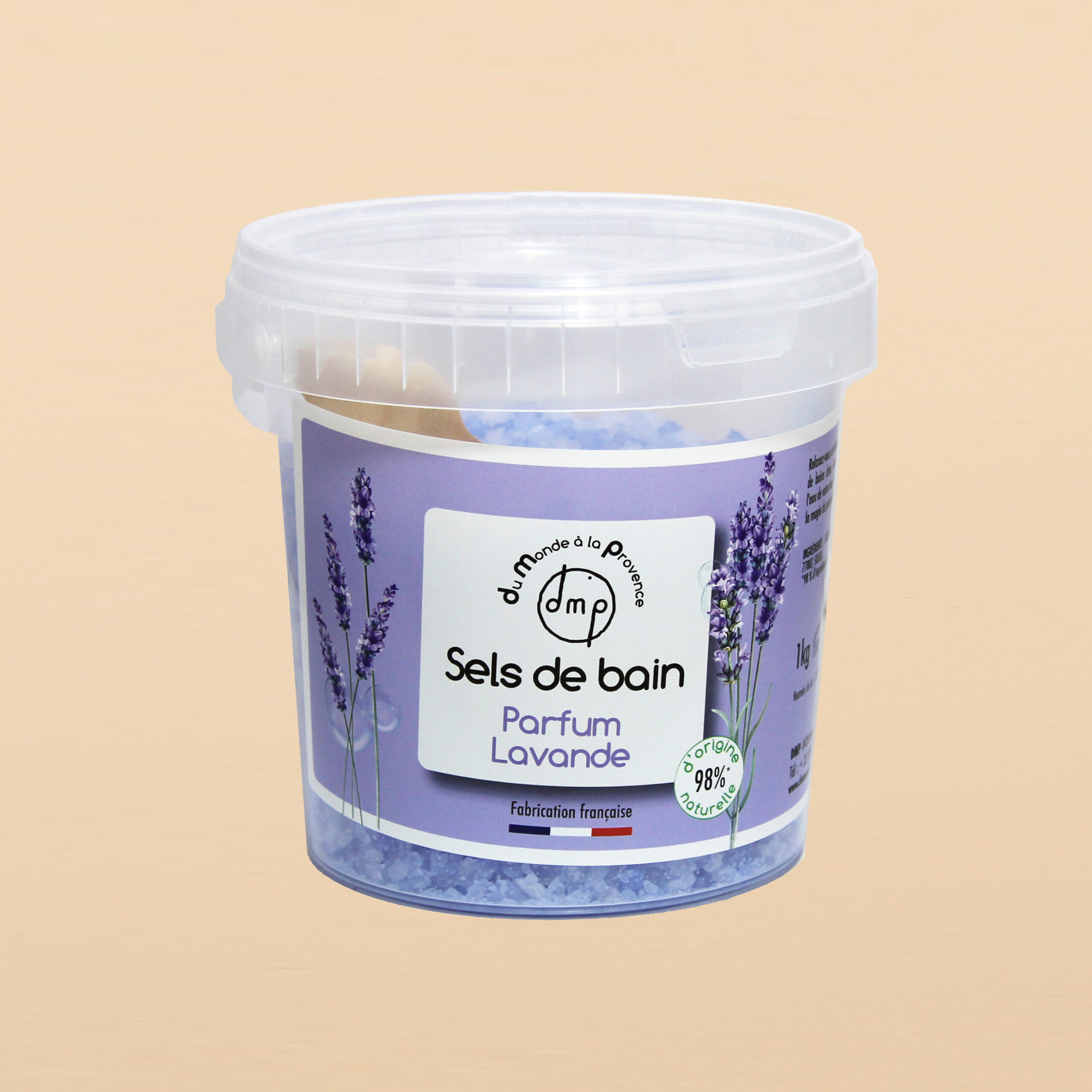 Sels de bain parfum Lavande - 1kg - Du Monde à la Provence